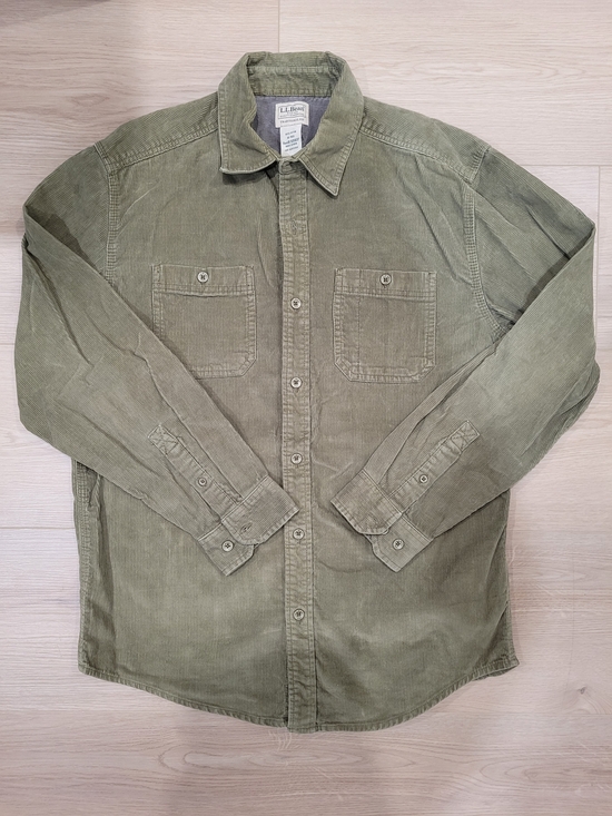 L.L. Bean Other - L.L. Bean Men's Olive Green Corduroy Shirt Jacket